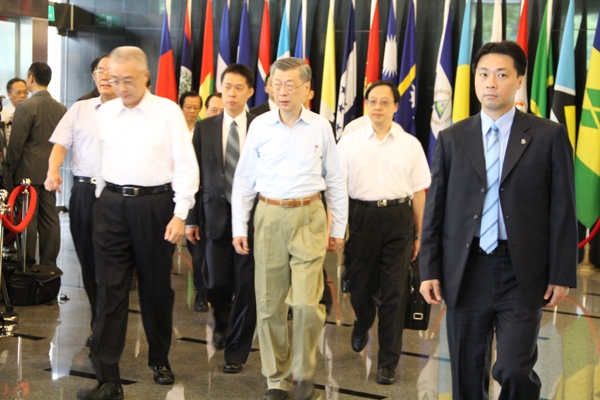 “The Integrity Conference”, held at July 7, 2012. The President, Vice President, the Premier and Vice Premier of Executive Yuan arrived the conference hall.