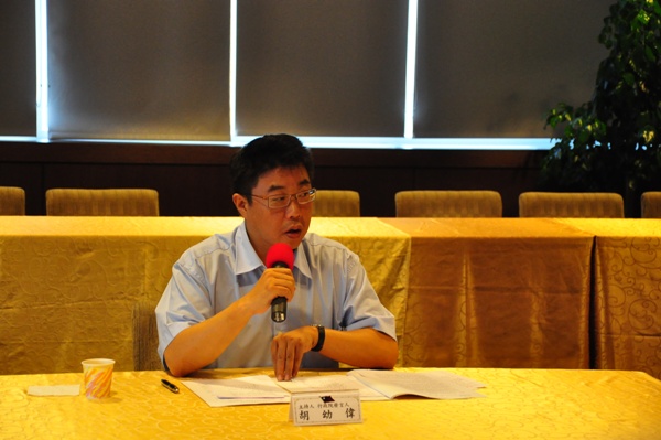 “The Integrity Conference”, held at July 7, 2012. The Spokesperson Hu of Executive Yuan had a talk with the media after the conference.