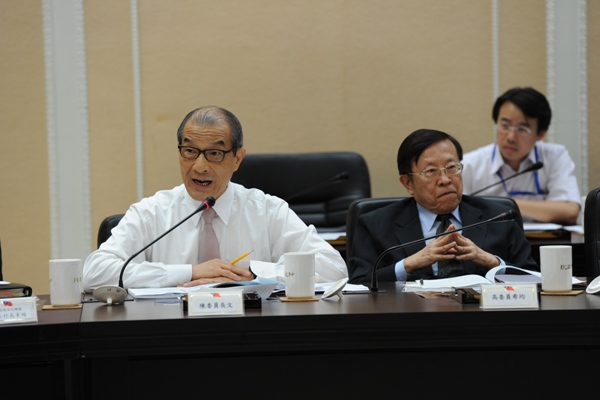 The Executive Yuan held “The 9th Central Integrity Committee” at July 5, 2012. The Integrity Commissioner Chen gave his opinion.