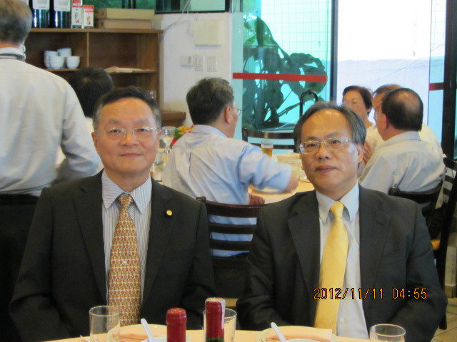 On the Luncheon of the inaugural ceremony of the 8th president and council members of World Federation of Chinese Traders Alumni in Sao Paulo, Brazil, Director-General Chou of Agency Against Corruption had a conversation with President Chang Young Chung of Taiwan Commercial and Industrial Chamber in Brazil.